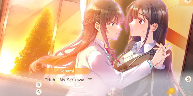 Nutaku のゲーム「Secret Kiss is Sweet and Tender」からの画像